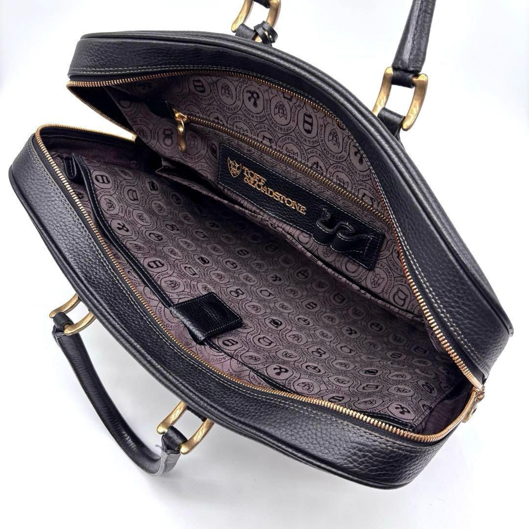 トフアンドロードストーン　Vブリーフ　ビジネスバッグ　A4可　レザー