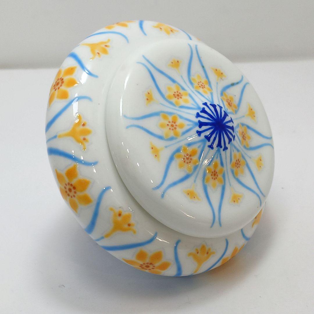 Y720 セーブル ヴィンテージ フランス製 希少 水仙図蓋物　ten