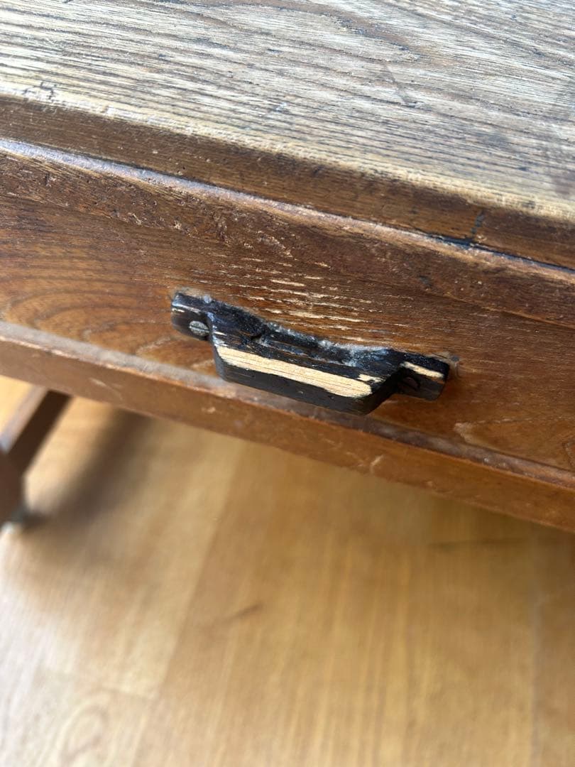 文机　座卓　レトロ　アンティーク　引き出し　テーブル　机