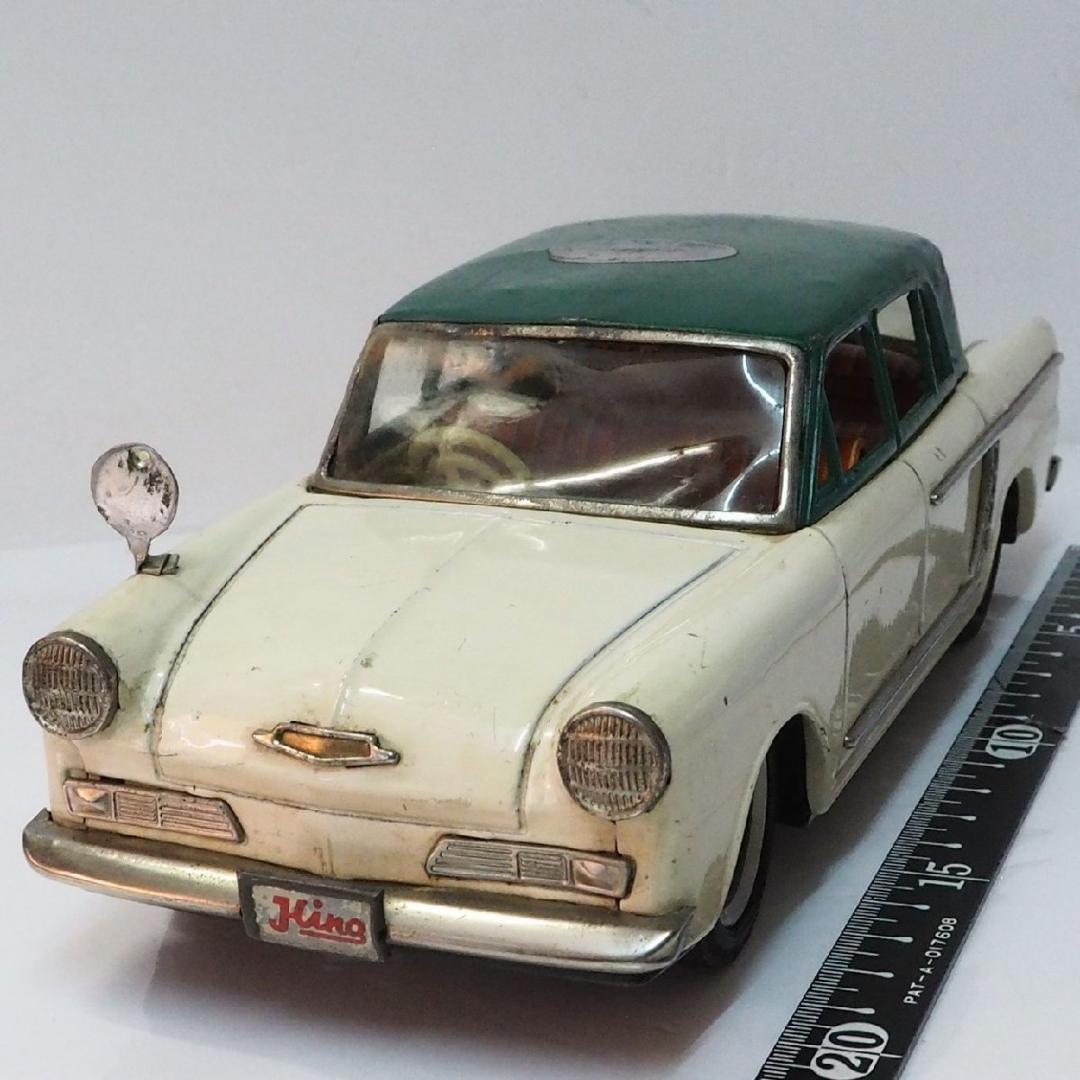 イチコー【日野コンテッサ 緑/白 ホイル1個交換ミラー自作】ブリキ ミニカー箱無