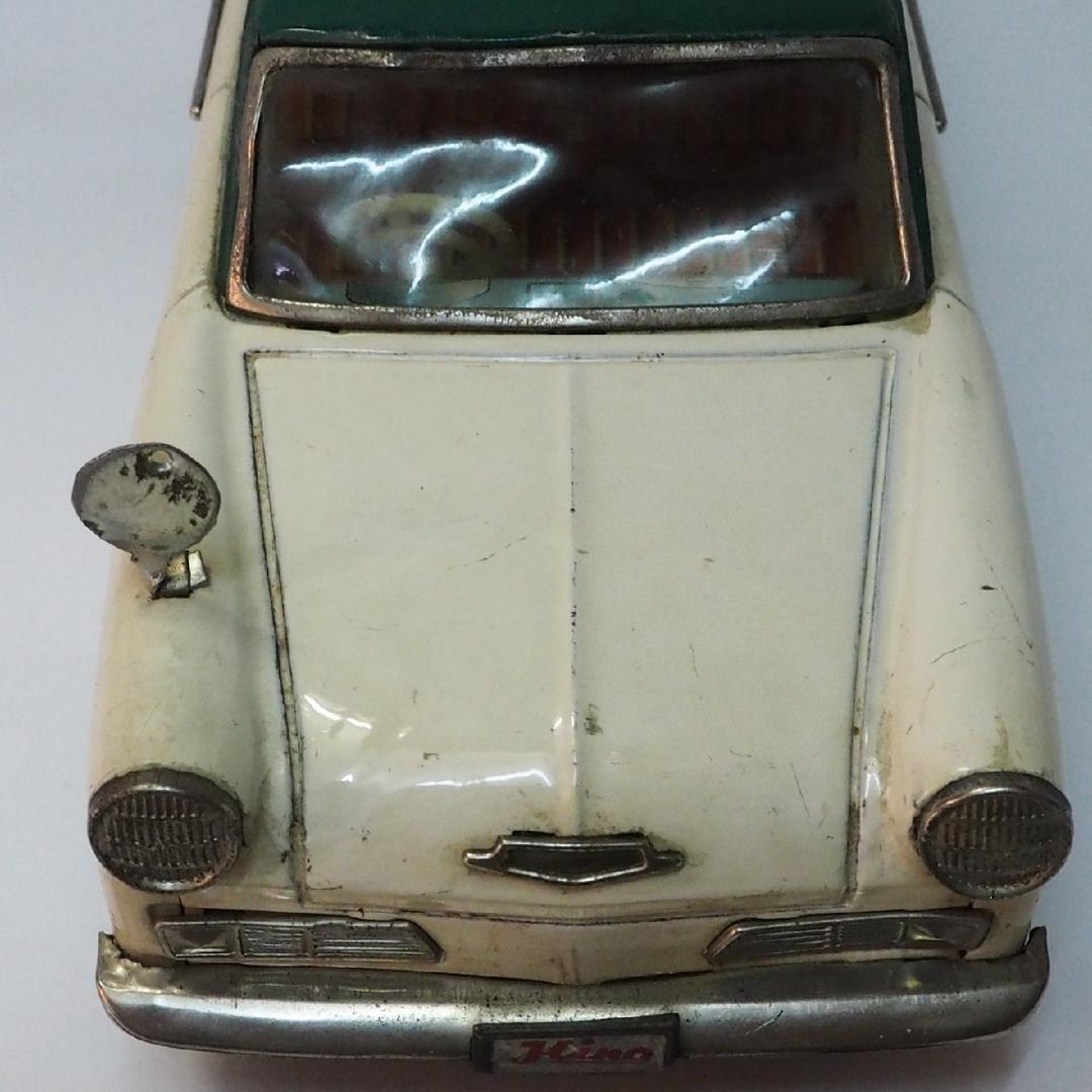 イチコー【日野コンテッサ 緑/白 ホイル1個交換ミラー自作】ブリキ ミニカー箱無