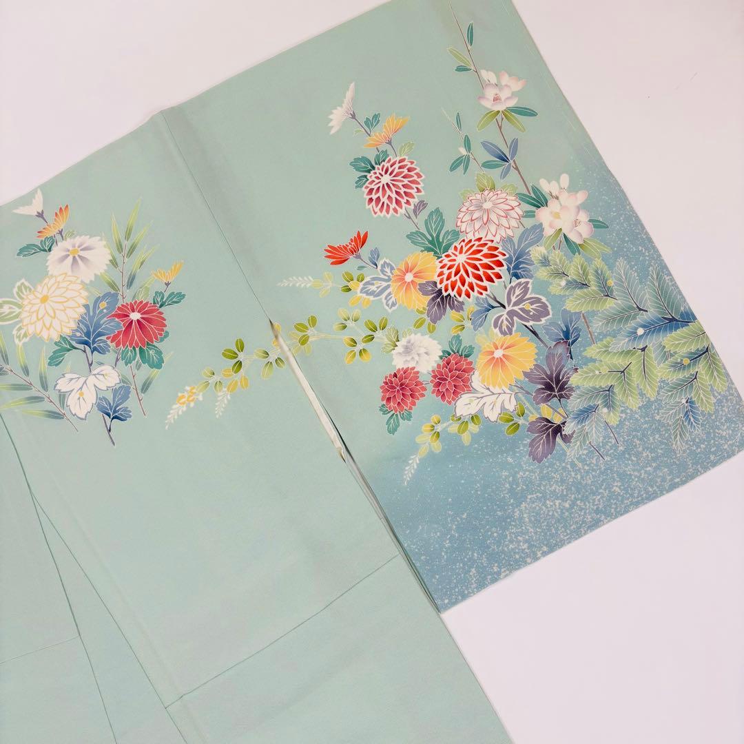 正絹訪問着4点フルセット◎全品未使用！こだわりコーディネート品格シリーズa12