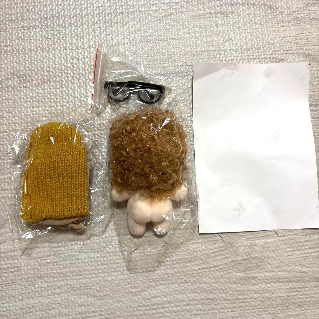 【バラ売り不可】 boobootae 約10cm　テテ　ぬいぐるみ　メガネ　服付