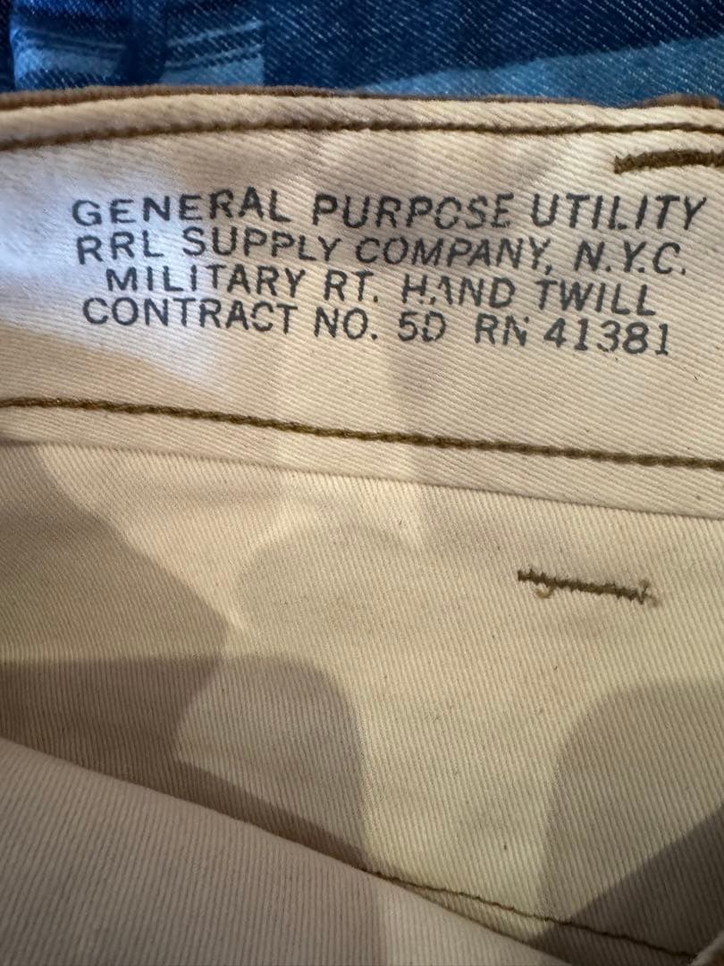 RRL Field chino W36L32 極美品