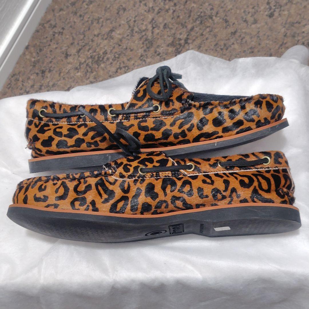 【稀少・極美品】ワコマリア×ティンバーランド ボートシューズ レオパード ハラコ