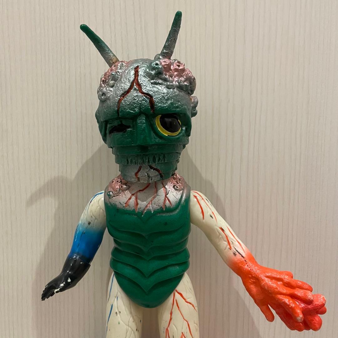 最終価格 バンダイ フランケルゲ ソフビ 当時物 超人バロム1 ブルマァク