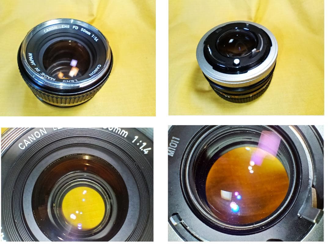 CANONーFTb＋FD50mm 1：1.4【きれいな作動品中古】