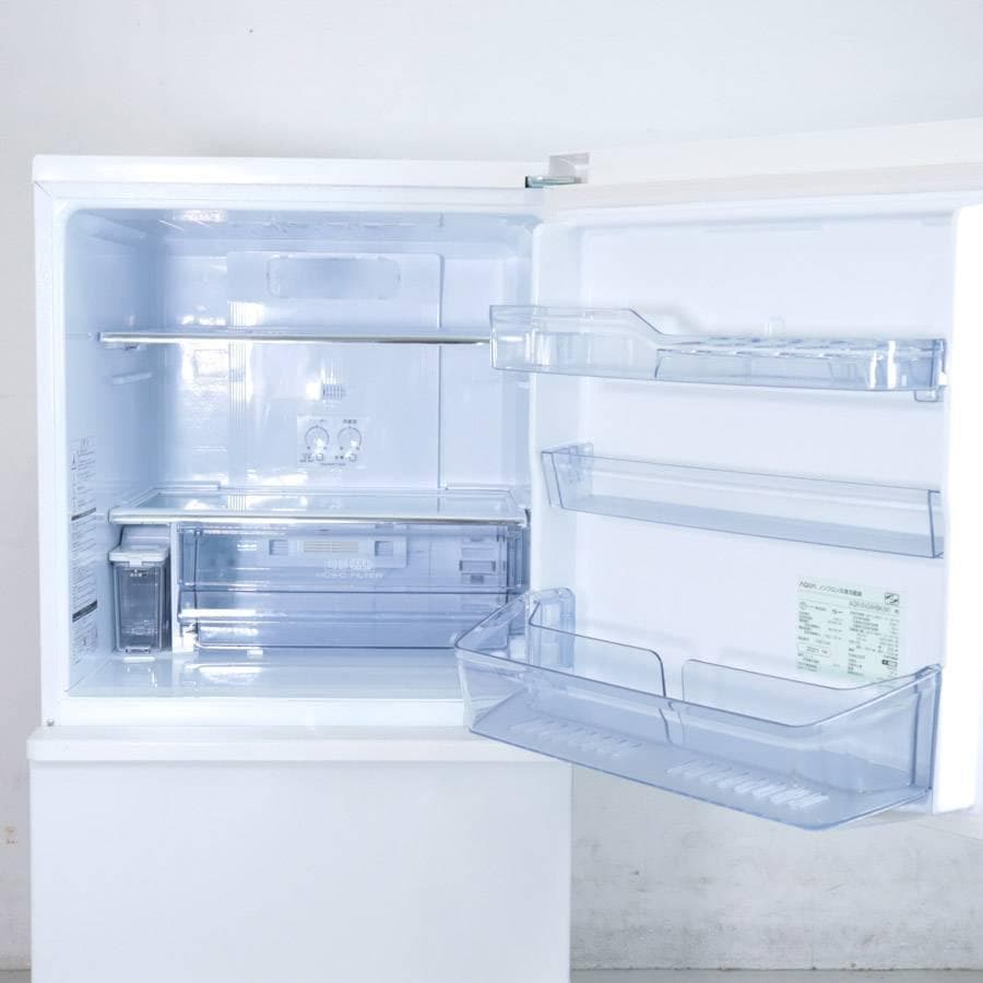 21年製 アクア 238L 3ドア 冷蔵庫 AQR-SV24HBK 自動製氷