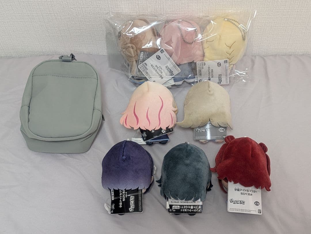 学マス ちびぐるみ 8種+MUJI ポーチ+佑芽アクリル 2種