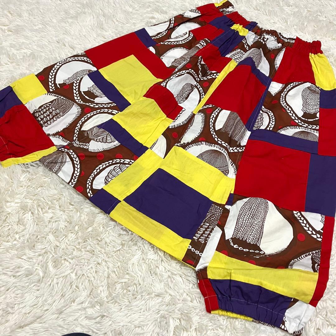 【極美品】コムデギャルソン　レディース　パッチワークデザイン　サルエルパンツ