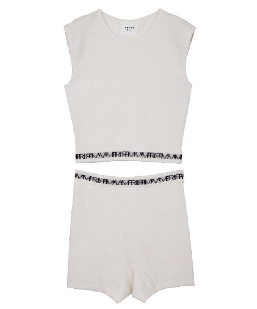 【未使用品】AMERIアメリ アメリヴィンテージ ロゴニットセットアップパンツ