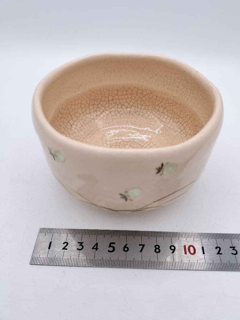 c664 茶碗 白楽 蛍火(闇光) 桂窯 伊東桂楽 木箱 茶道具 古物