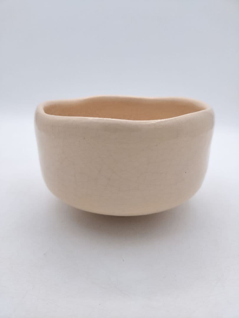 c664 茶碗 白楽 蛍火(闇光) 桂窯 伊東桂楽 木箱 茶道具 古物