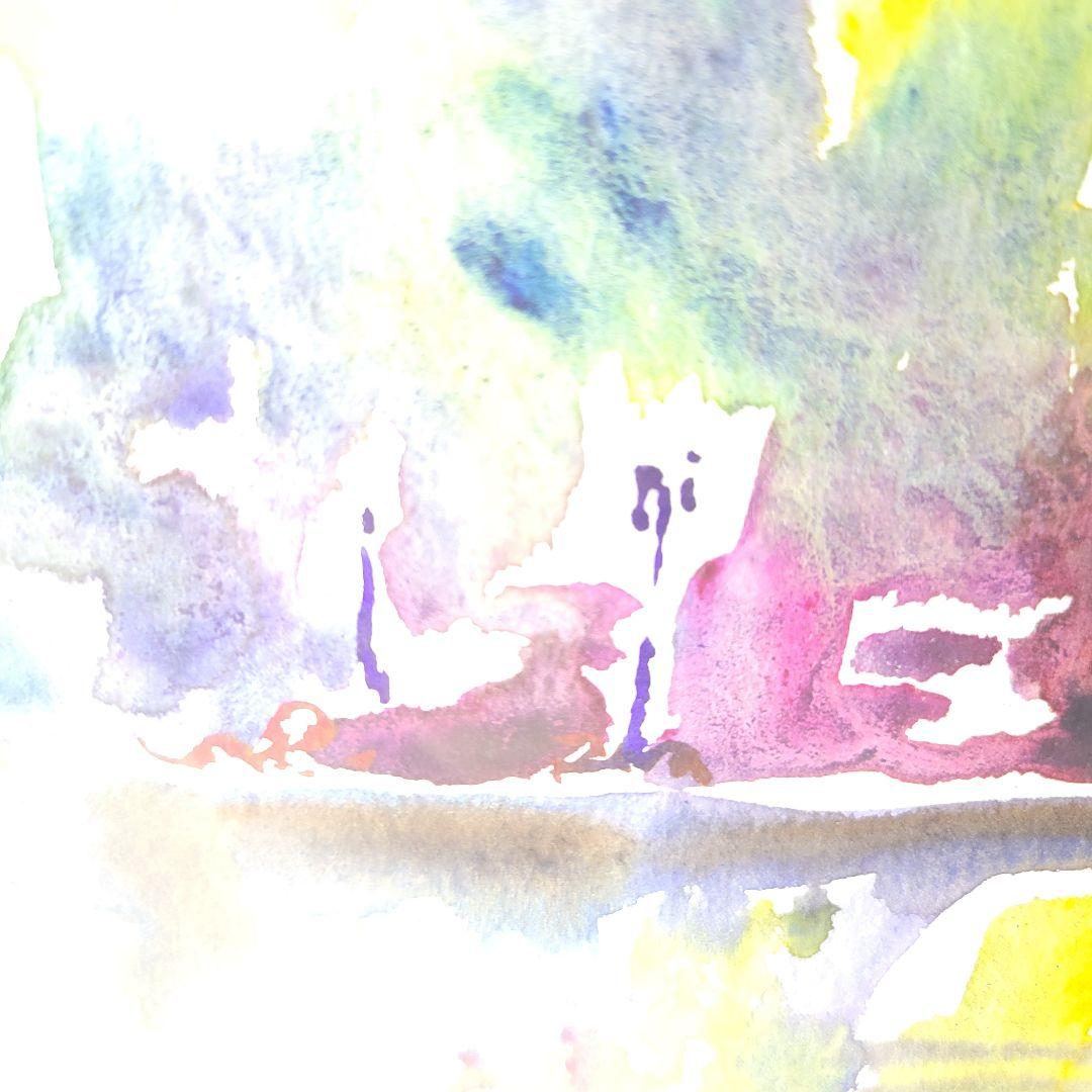 ベルナー(ハインツ・ヴェルナー)水彩画　3738　原画　直筆サイン　百貨店取扱