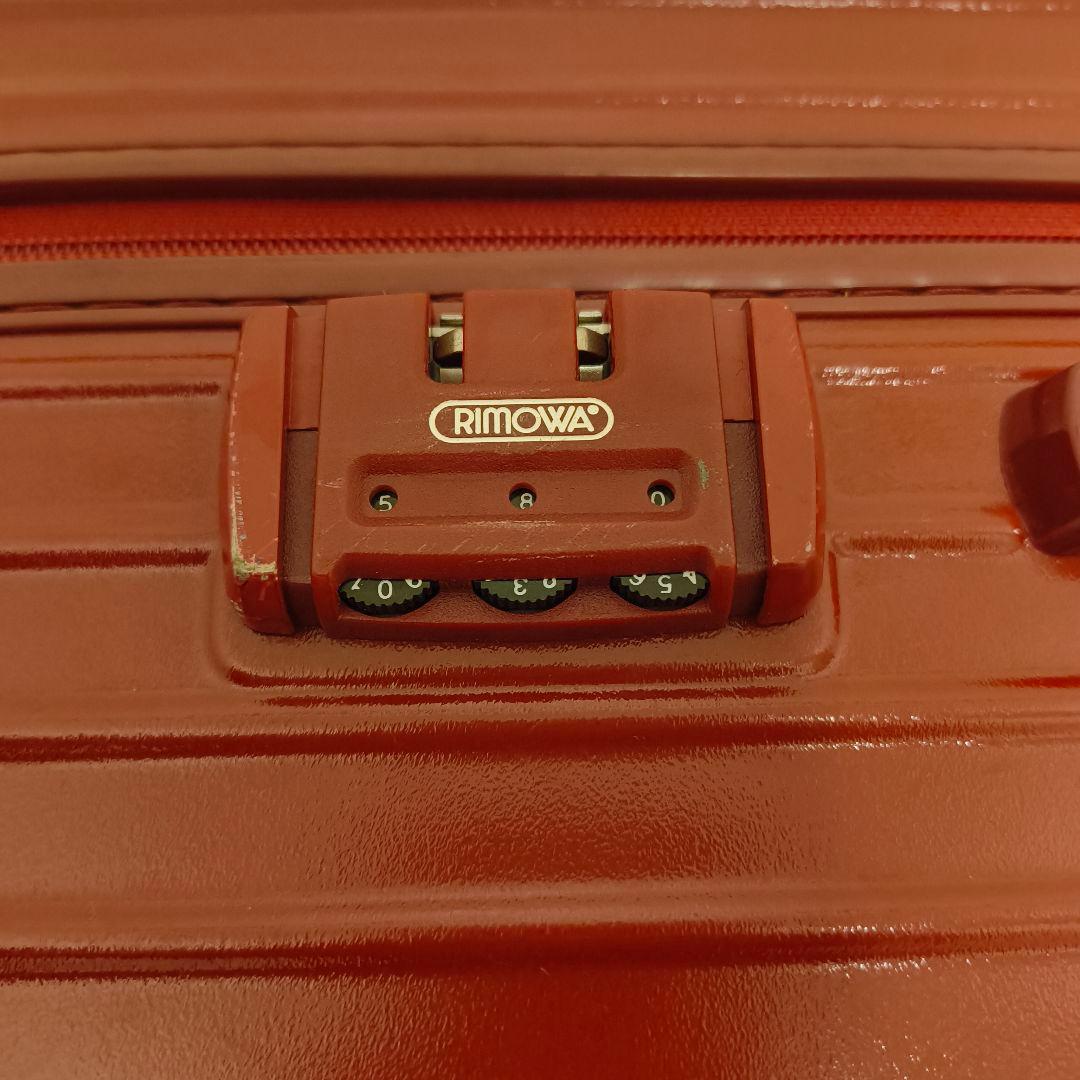 廃盤品 希少 RIMOWA 63L 2輪 855.63 キャリーケース レッド
