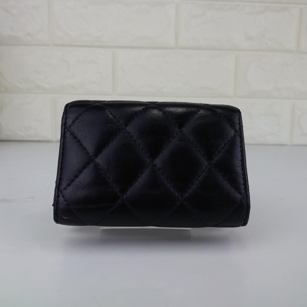 【めめ様用】シャネル　マトラッセ三つ折り　ナノ財布　【希少・カンボン柄】2197