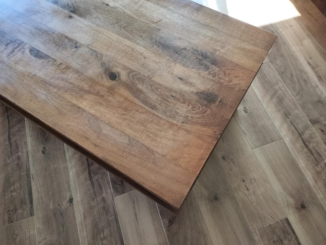 あや　レア 中棚付き ウォールナット 無垢 ローテーブル 板厚20mm