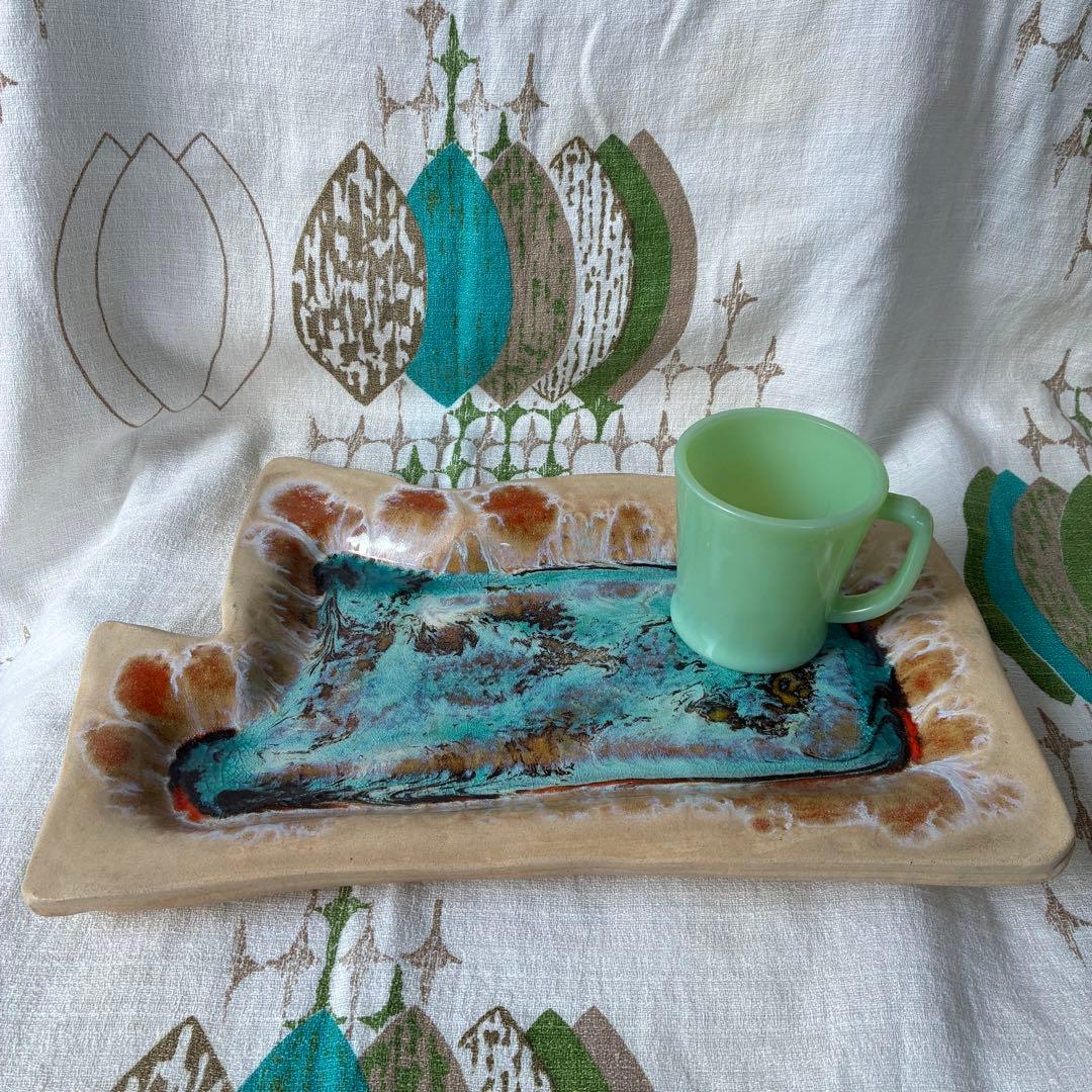 希少BIG！50s～60sアメリカアンティーク　ミッドセンチュリー大皿　USA