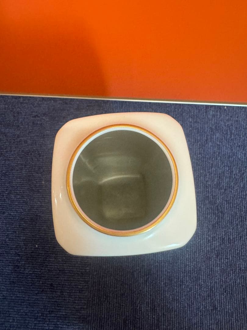 1634  深川製磁　花鳥文　金彩