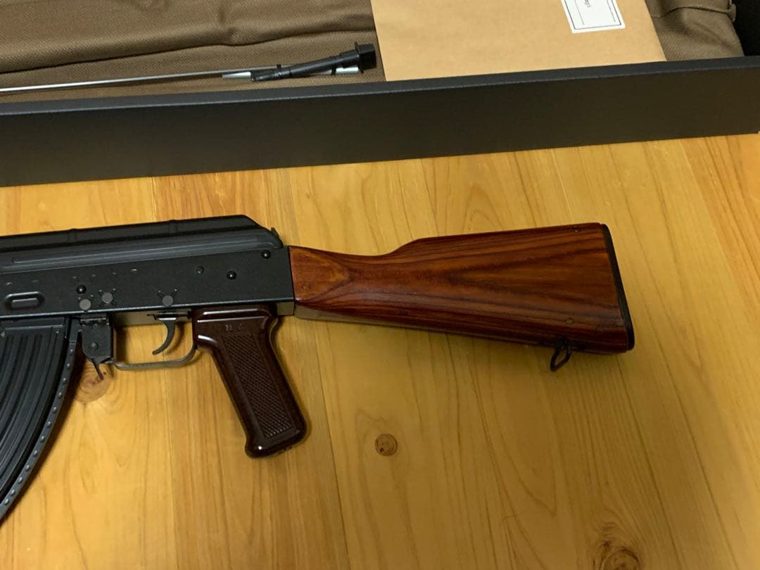 東京マルイ AKM GBB エアソフトシエン 木製ハンドガード＆ストック付き