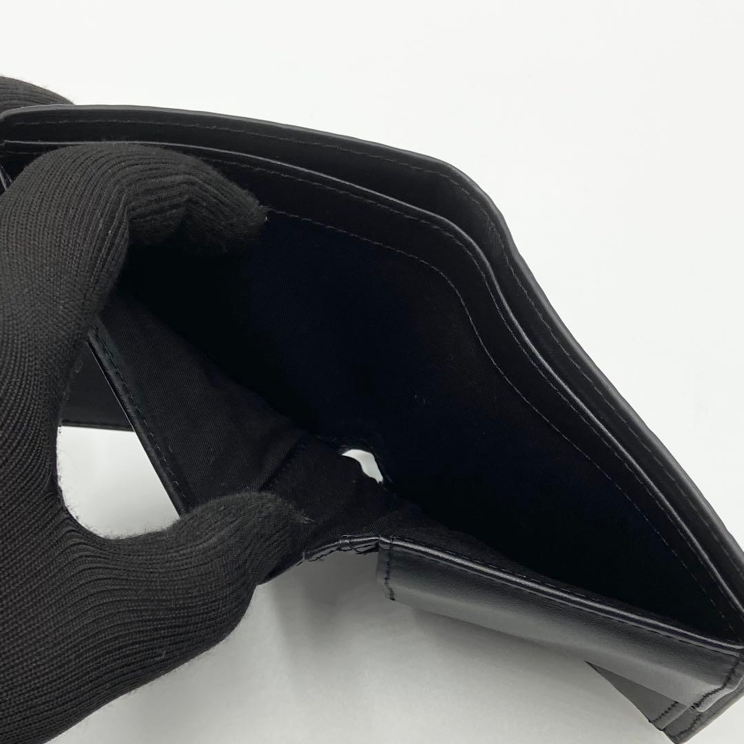 極美品　DISEL ディーゼル 1DR ワンダー　折り財布　レザー　ブラック