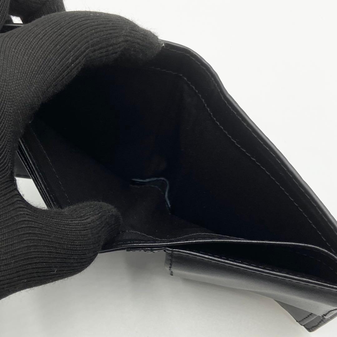 極美品　DISEL ディーゼル 1DR ワンダー　折り財布　レザー　ブラック
