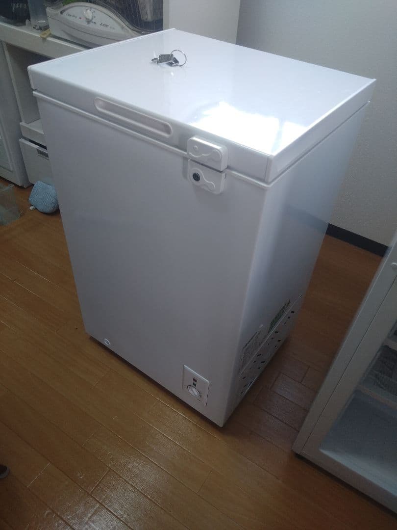 maxzen 上開き冷凍庫 JF100ML01WH