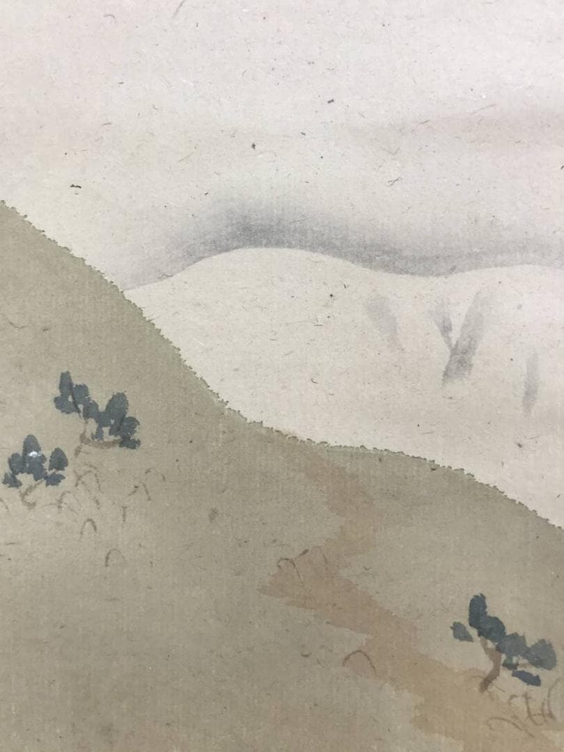 真作/岩佐古香/子日遊び/小松引き図/山水人物図/能画/名家伝来/AE-250