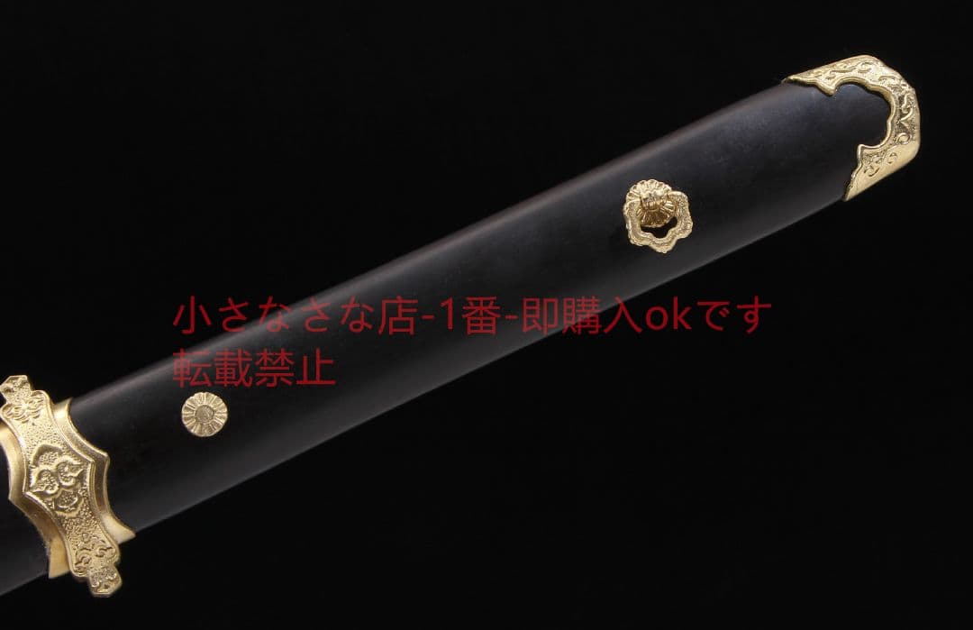 黒檀純銅唐横刀T 10焼刃 古兵器 武具 刀装具 日本刀 模造刀 居合刀