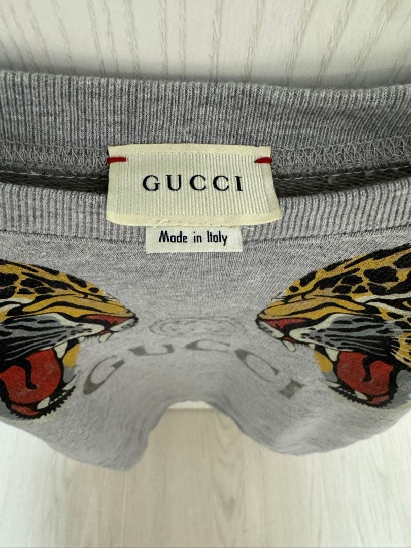 GUCCI グレー レオパード トレーナー