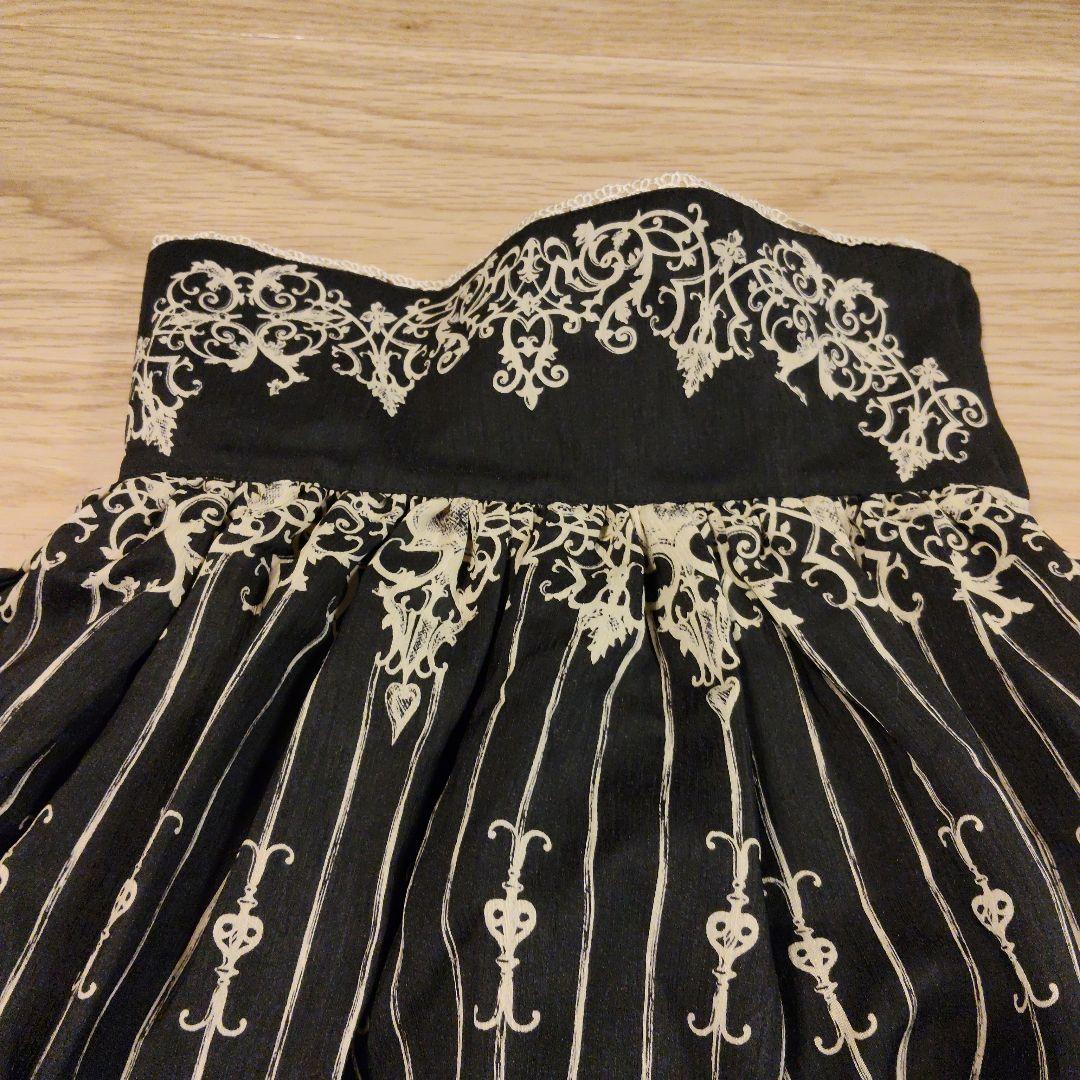 イノセントワールド　鳥かご柄スカート　黒