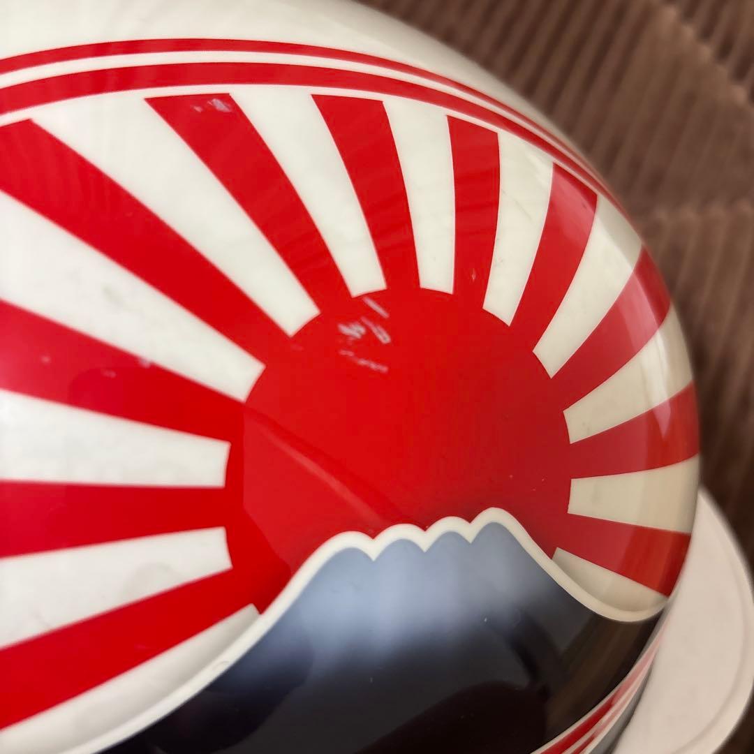 富士日章　コルク半　赤白