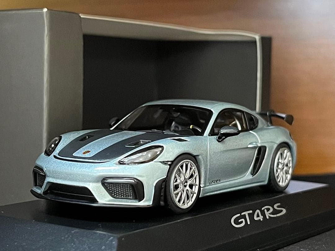 1/43 特注 ミニチャンプス ポルシェ 718 ケイマン GT4 RS ブルー