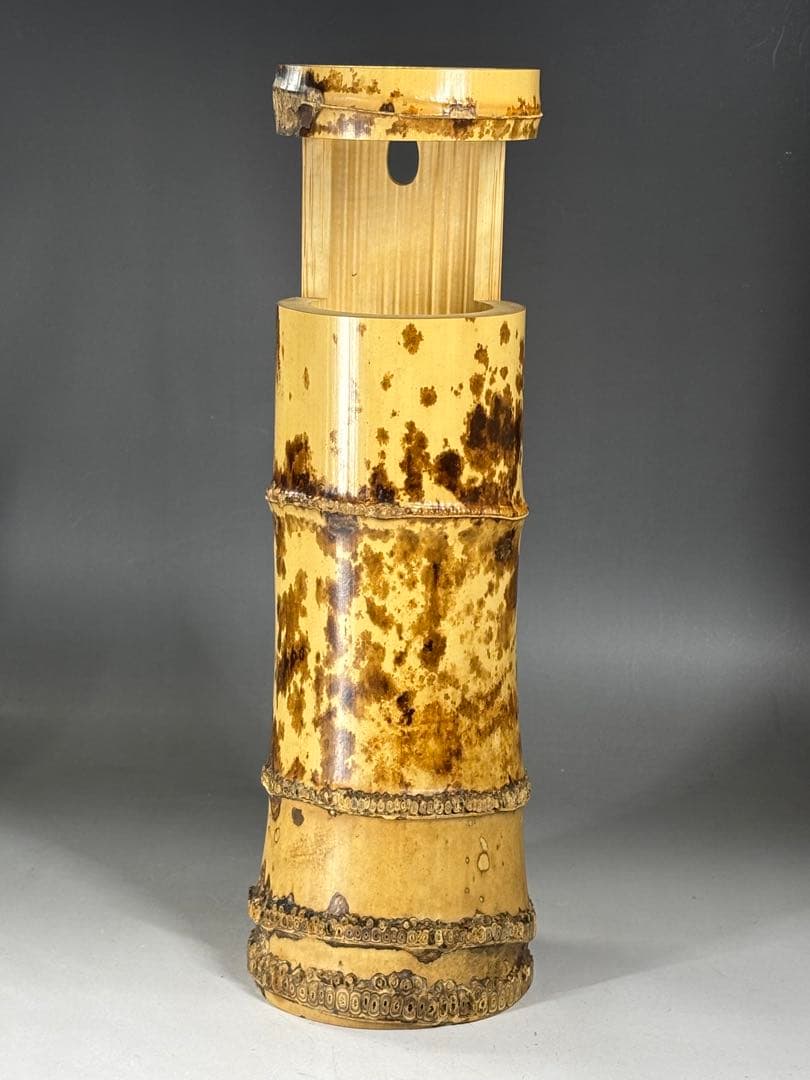 千家十職『十三代 黒田正玄』造 一重花入 銘「瑞雲」表千家十三代 即中斎 書付