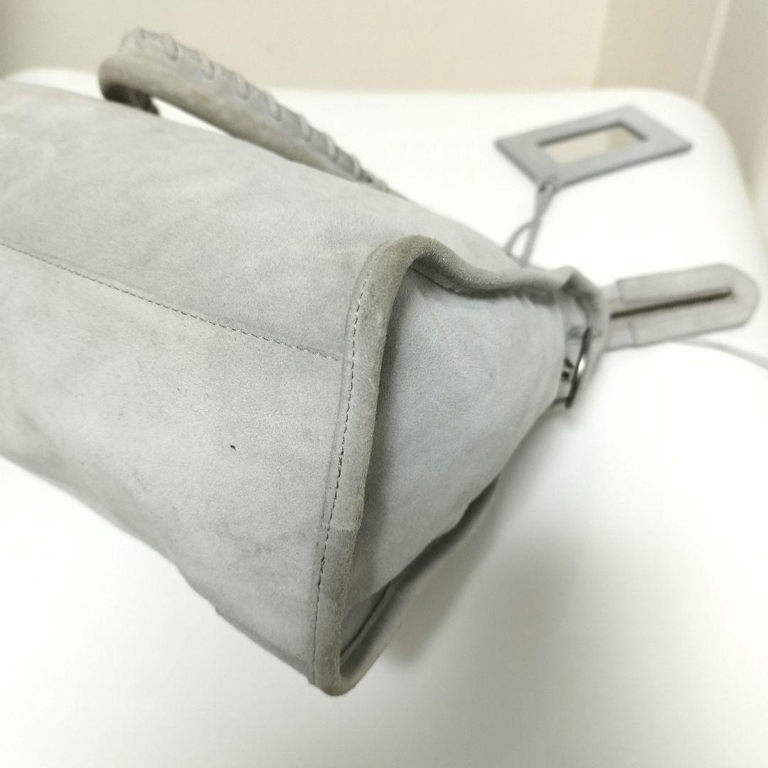 バレンシアガ　シティ　バッグ　ジャイアント　スウェード　ベロア　トートバッグ