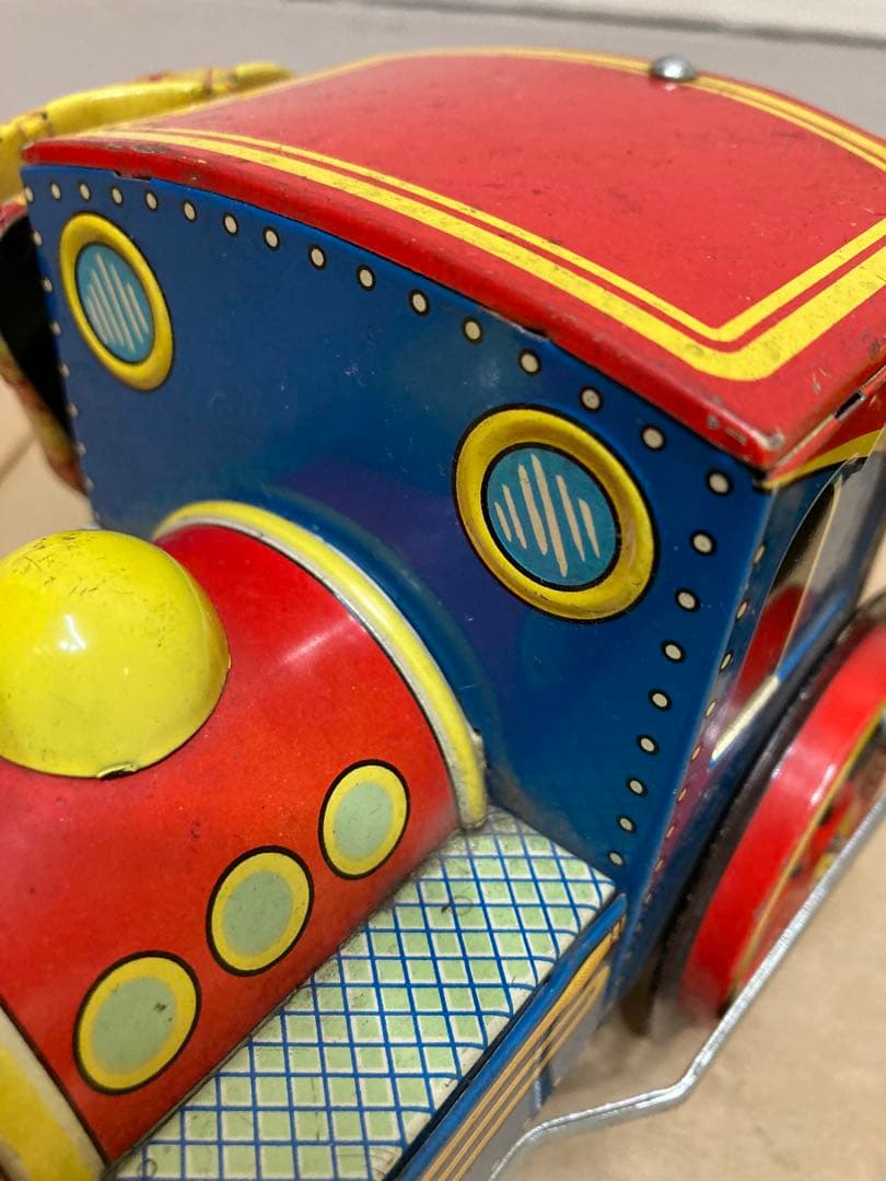 ブリキ　機関車　列車　電車　トーマス 風？　昭和レトロ　ビンテージ