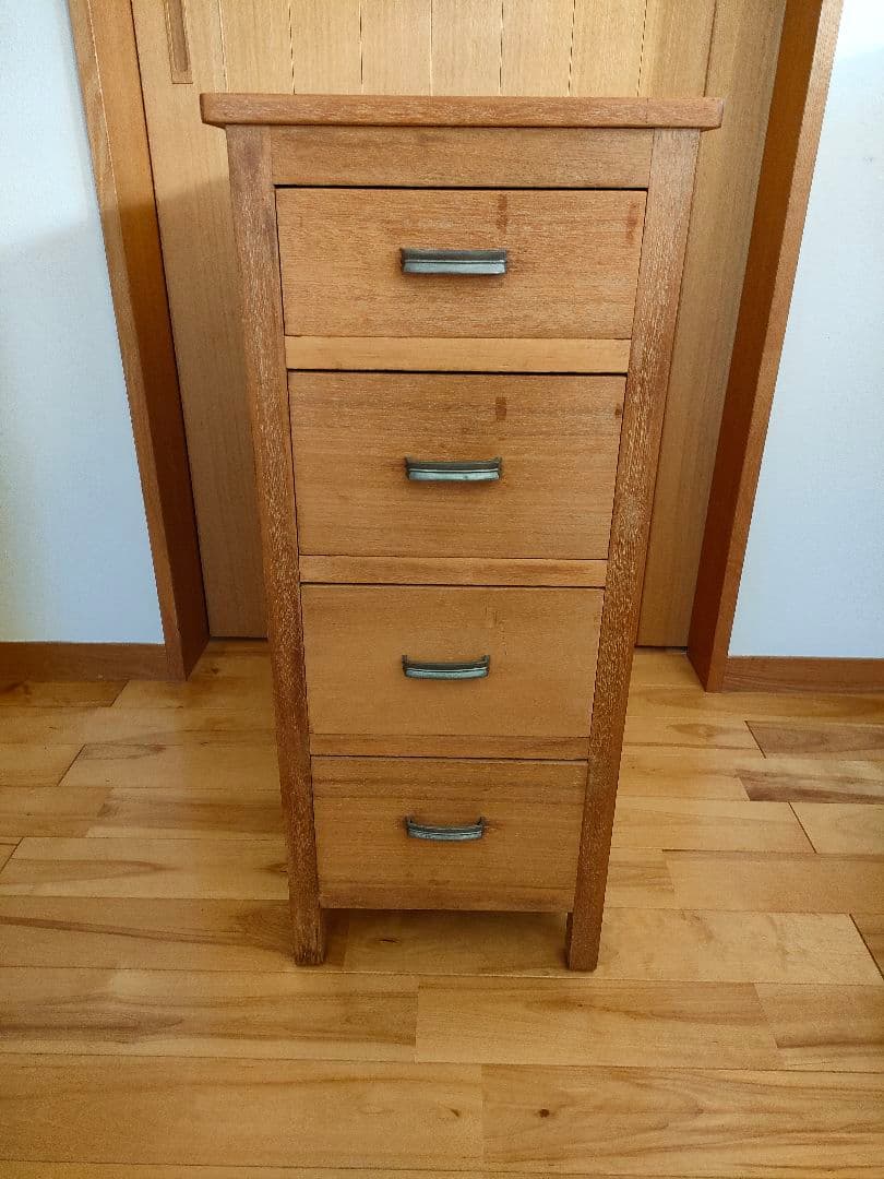 アンティーク サイドチェスト 袖机 書類棚 昭和レトロ