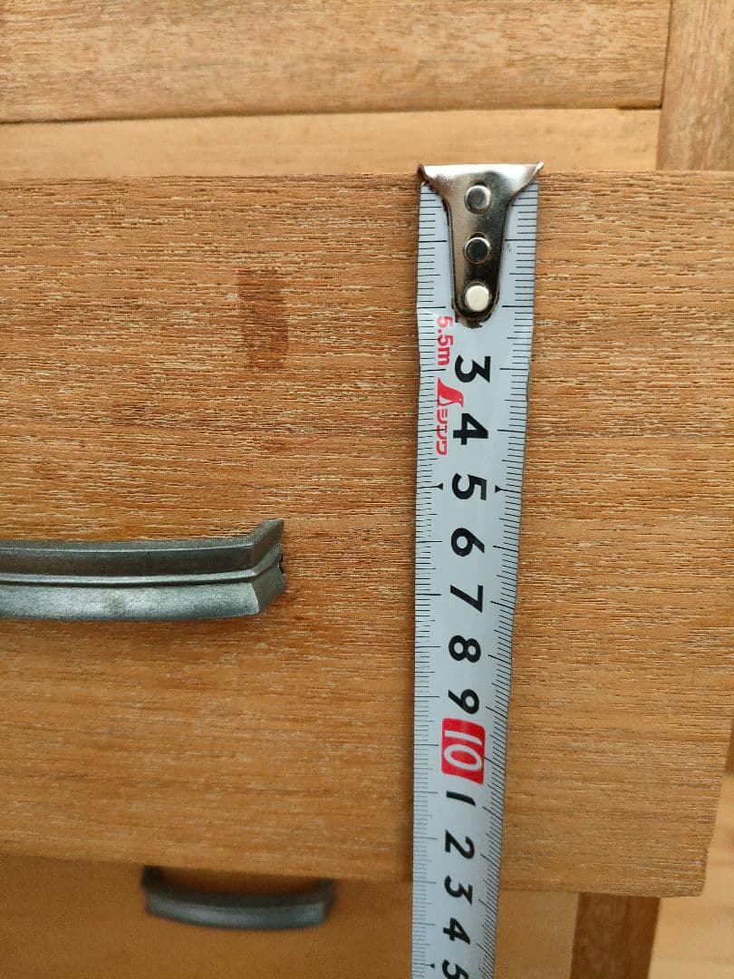 アンティーク サイドチェスト 袖机 書類棚 昭和レトロ