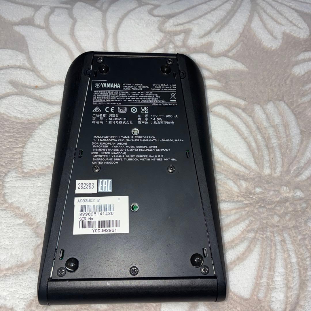 YAMAHA ヤマハ AG03MK2 マイク付き