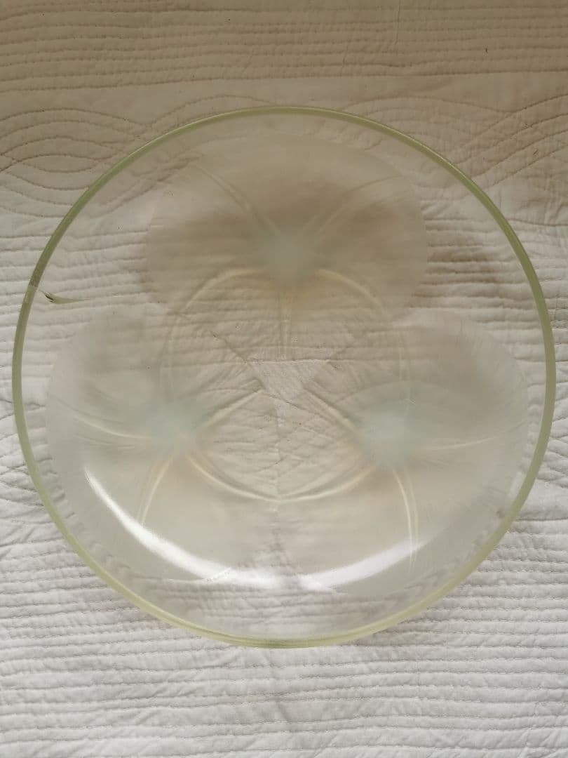 アンティーク ラリック Volubilis 朝顔水鉢 オパルセントガラスボウル