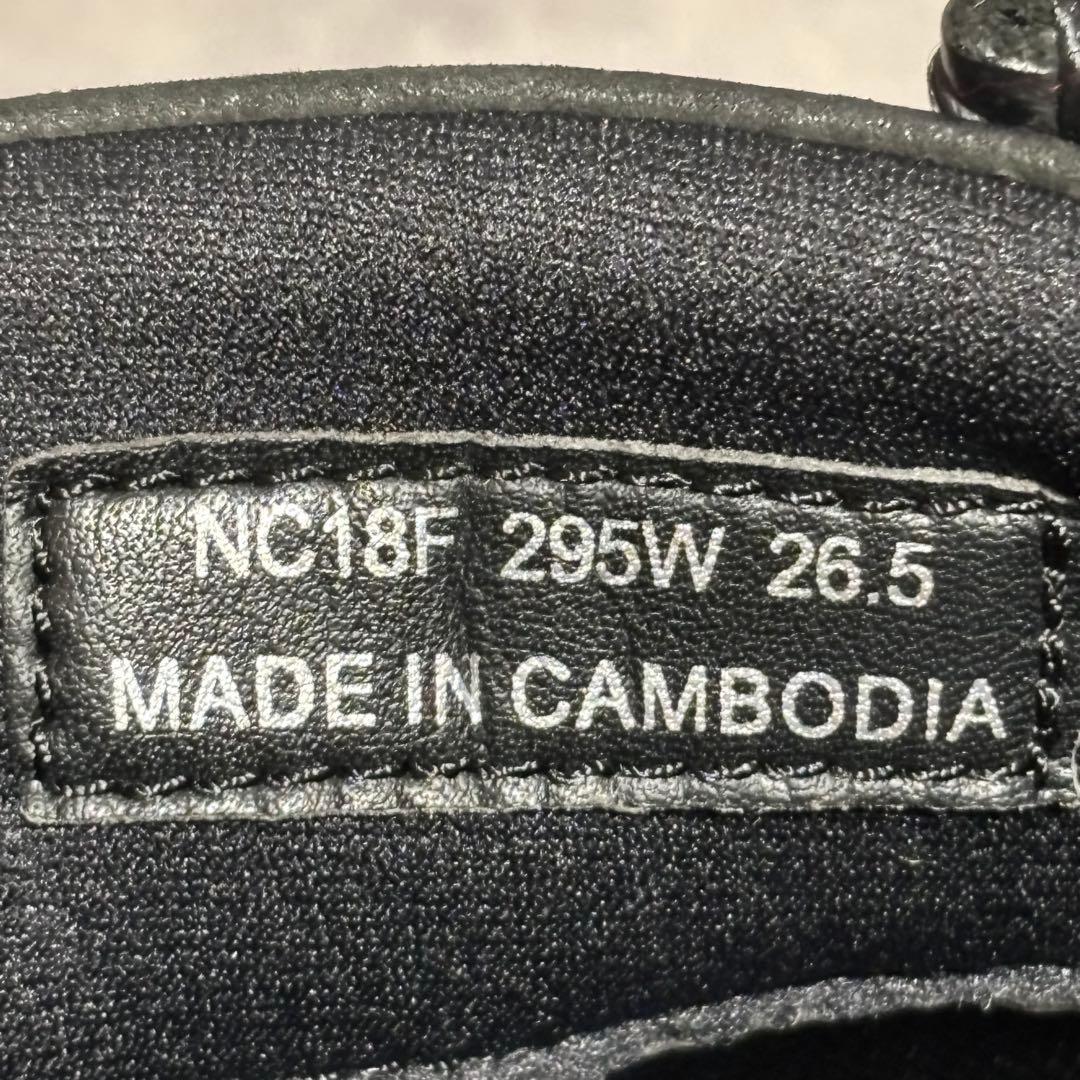 未使用級　リーガルウォーカー　レザースニーカー　シボ革　ブラック　高級　2134