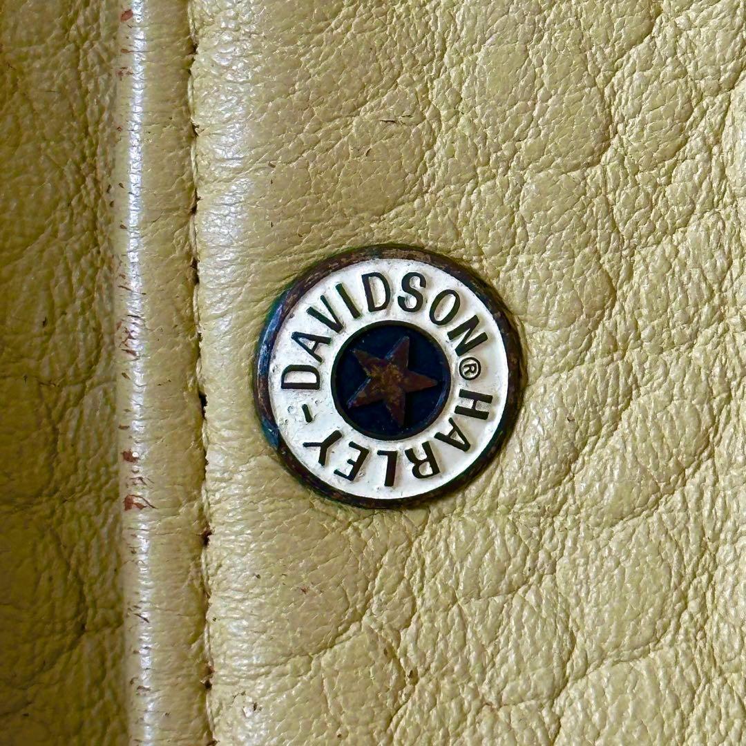⭐️90s⭐️ HARLEY DAVIDSON シングルライダースジャケット　羊