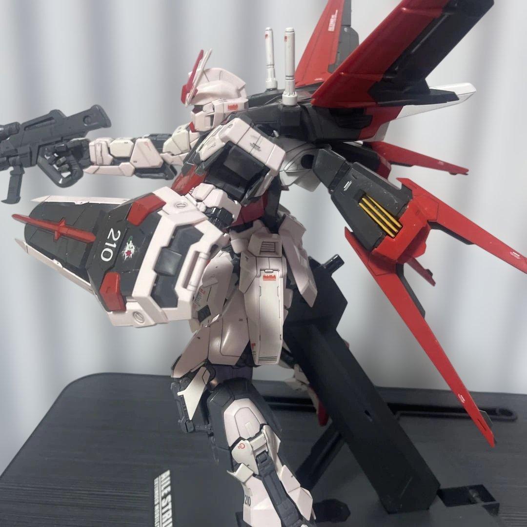 【癒し】PG1/60ストライクルージュ＋スカイグラスパーの組み立て済みジャンク品