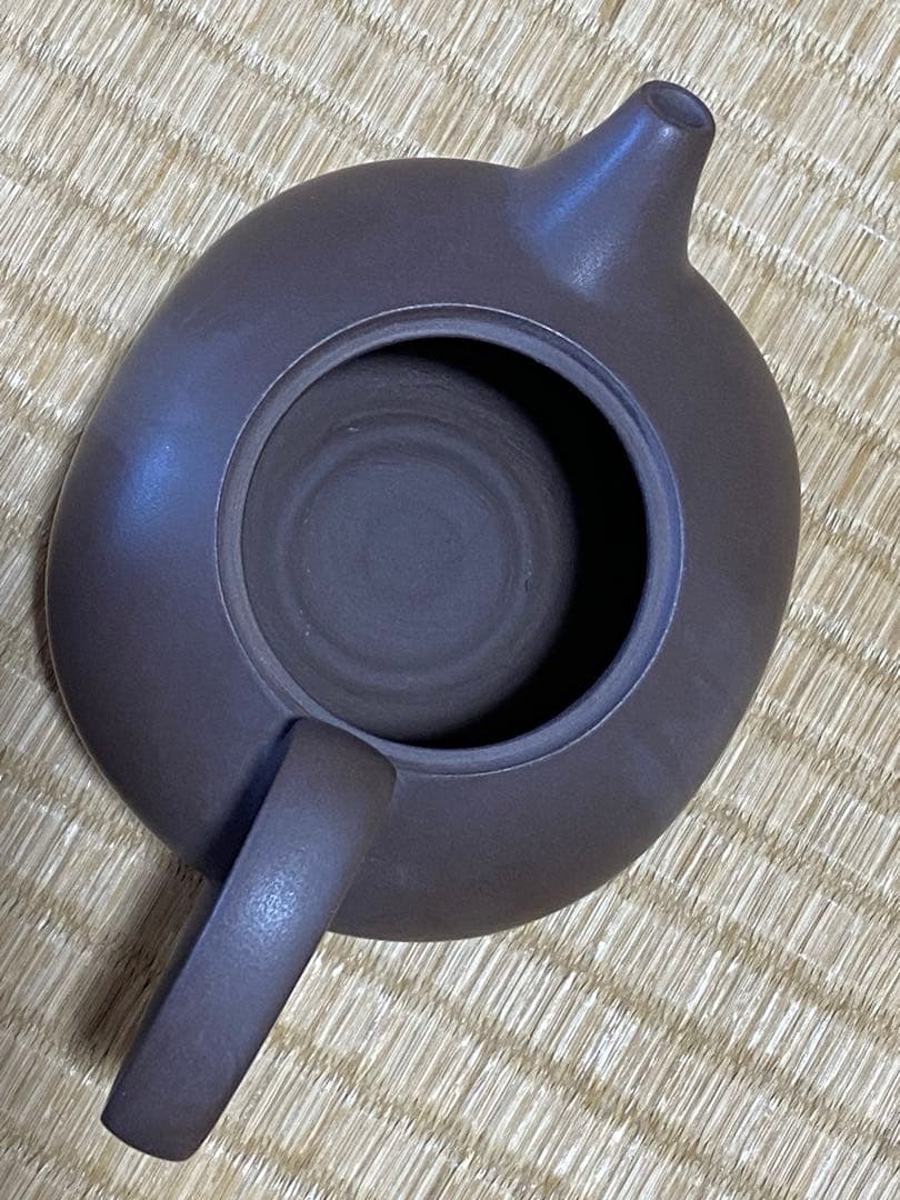 ♦中国？台湾 陸羽造 扁壺形 茶壺 茶道具 煎茶道具 茶器 急須 骨董品