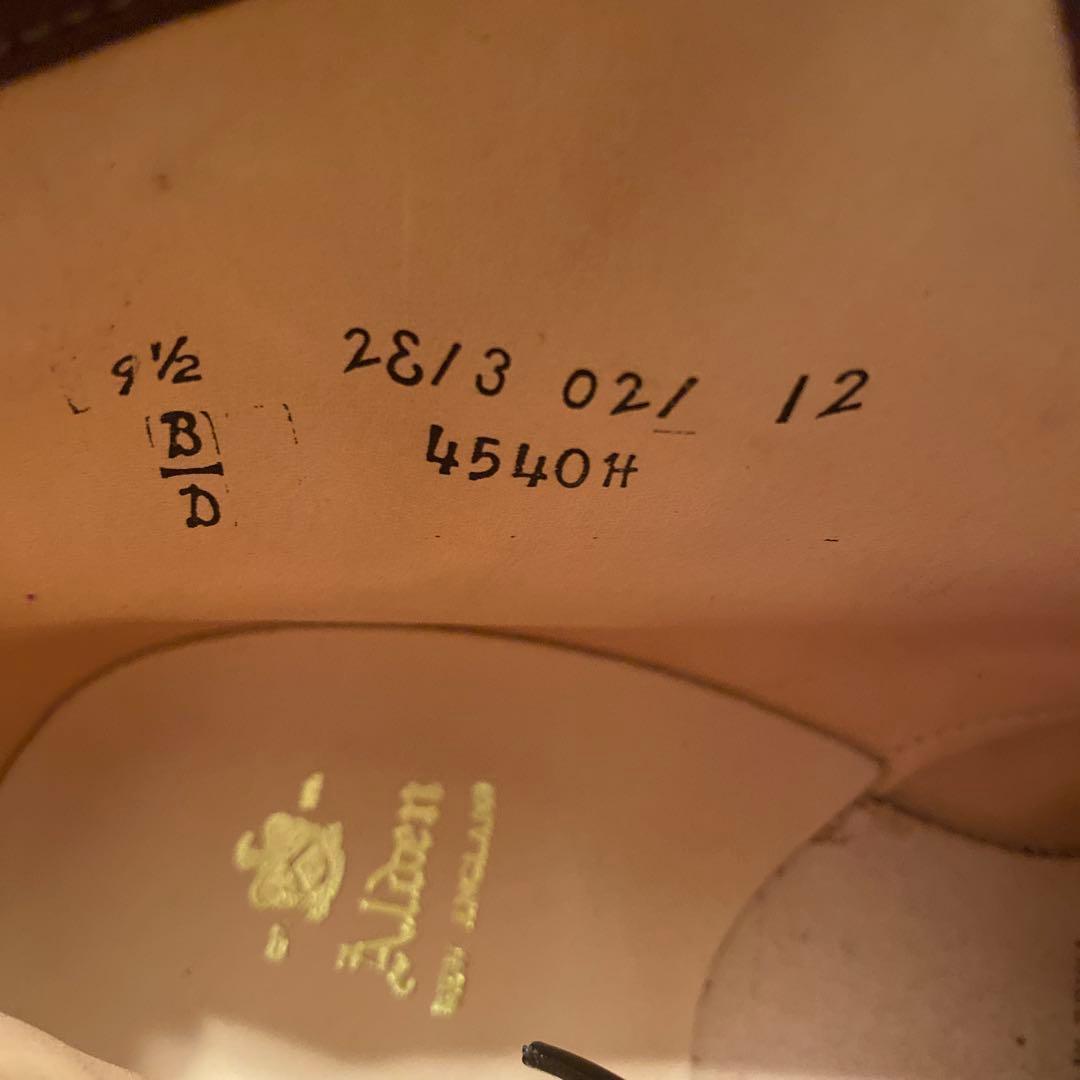 オールデンバーガンディ レザー ミッドカットブーツAlden 4540Hブーツ