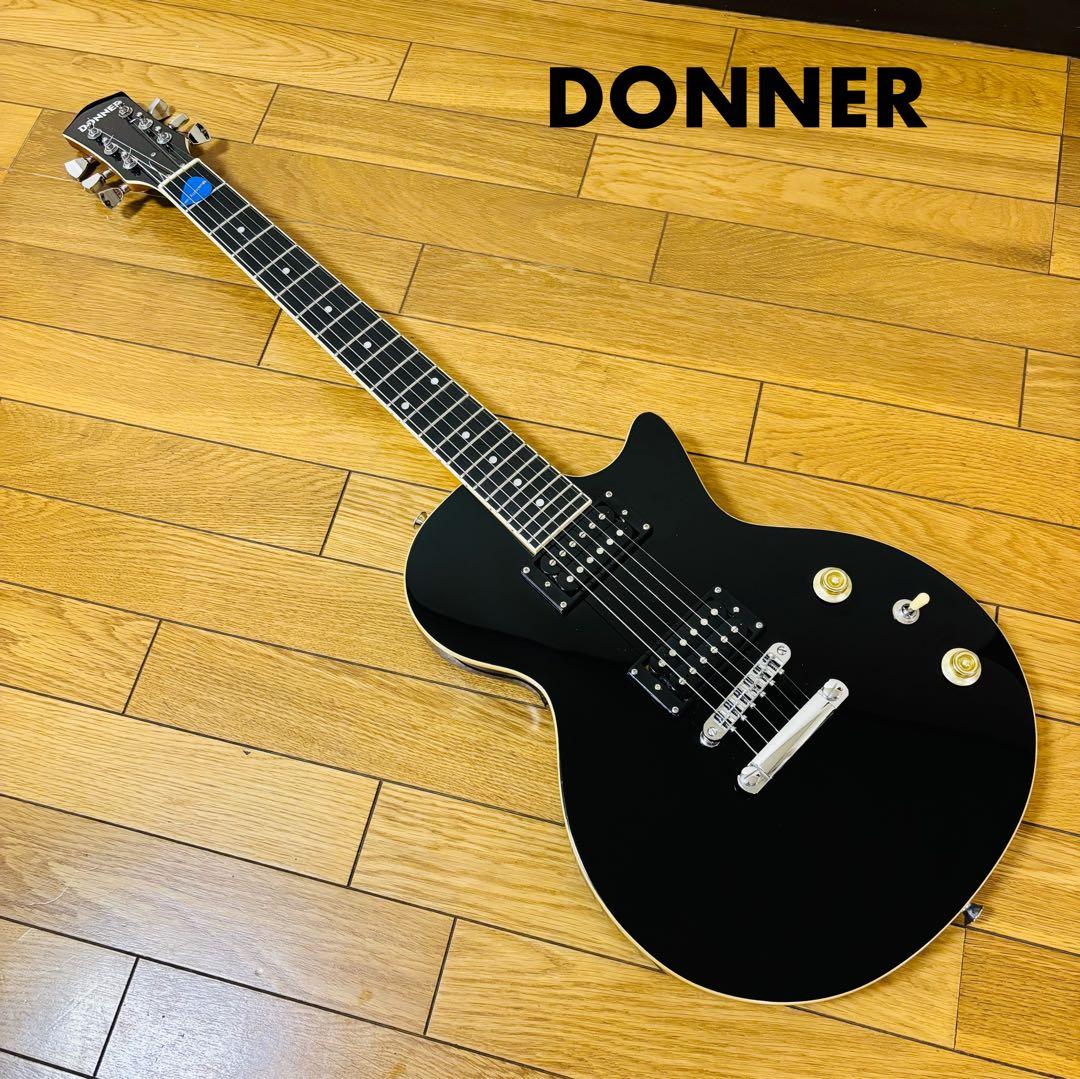 【美品】Donner エレキギター レスポール タイプ DL-124 黒 送料込