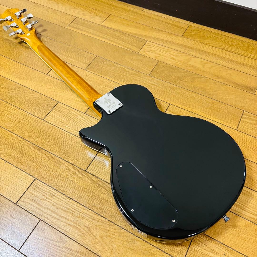 【美品】Donner エレキギター レスポール タイプ DL-124 黒 送料込