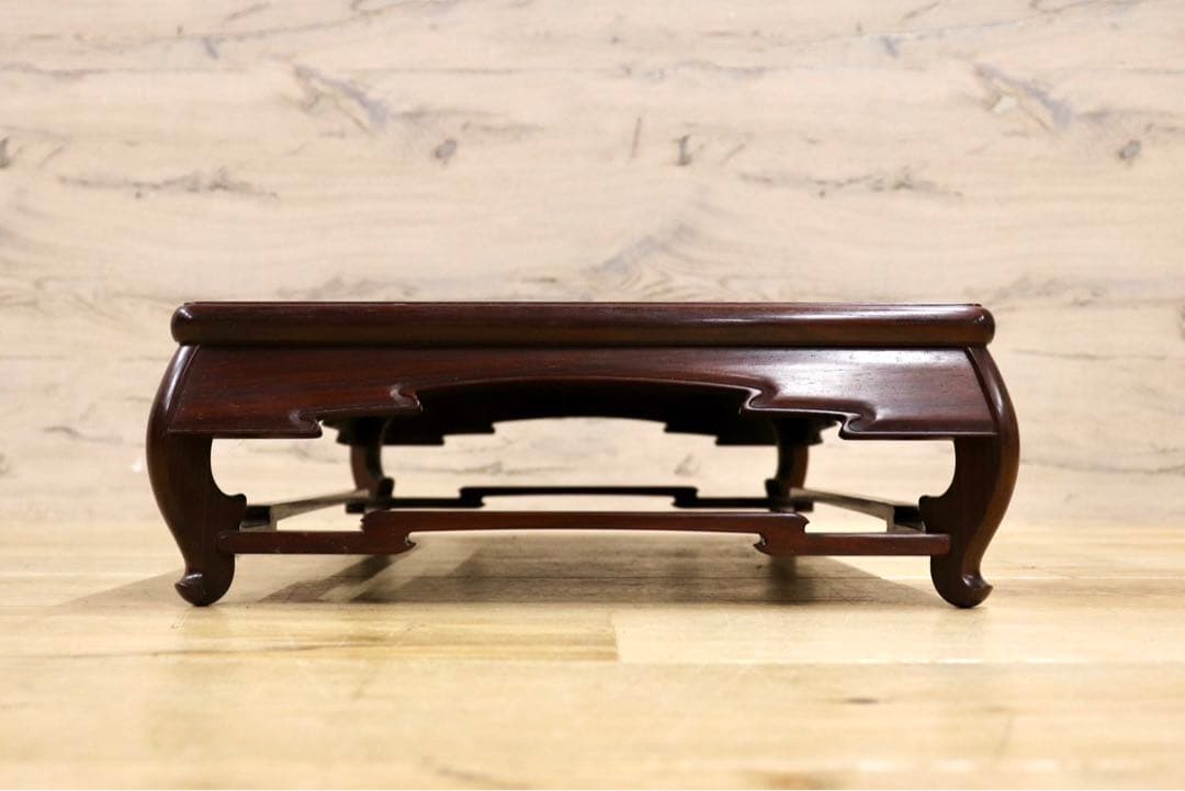 GMIH95C○大阪唐木指物 花台 通産大臣指定 伝統工芸品 飾り台 床の間 和