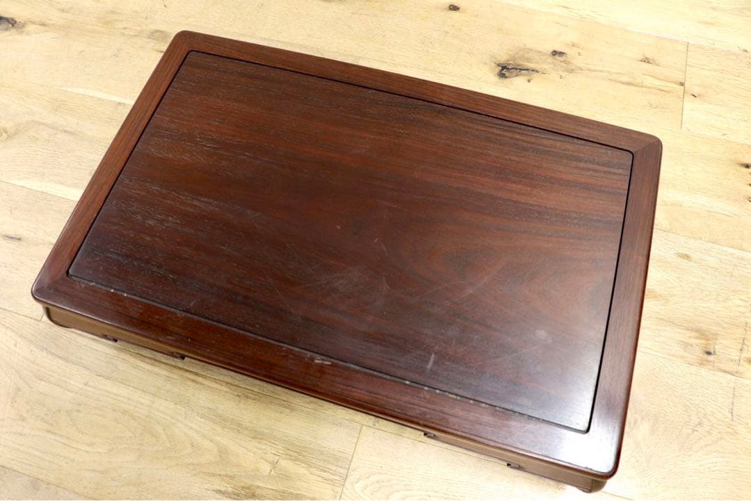 GMIH95C○大阪唐木指物 花台 通産大臣指定 伝統工芸品 飾り台 床の間 和