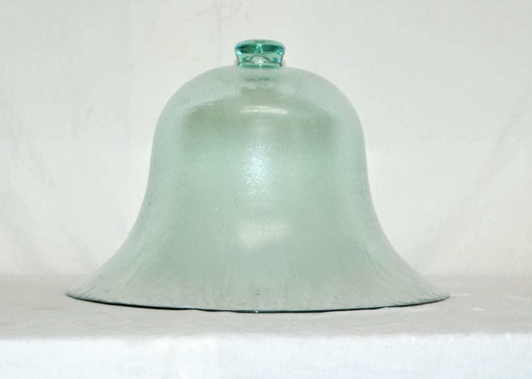 ベルジャー フレンチクローシュガラス グリーン ヴィンテージ ハンドメイド